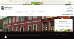 Desktop Screenshot of hotel-gruener-baum.de